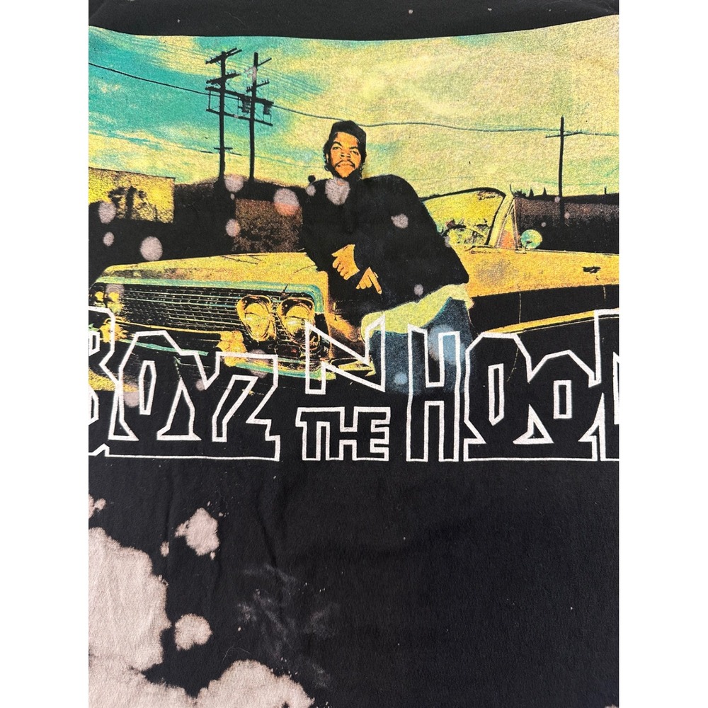Philcos Boyz N The Hood Ice Cube Bleach Wash Tie Dye Graphic T-Shirt Mens Large - Picture 3 of 8